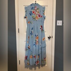 EShakti Floral Blue Maxi Dress 14